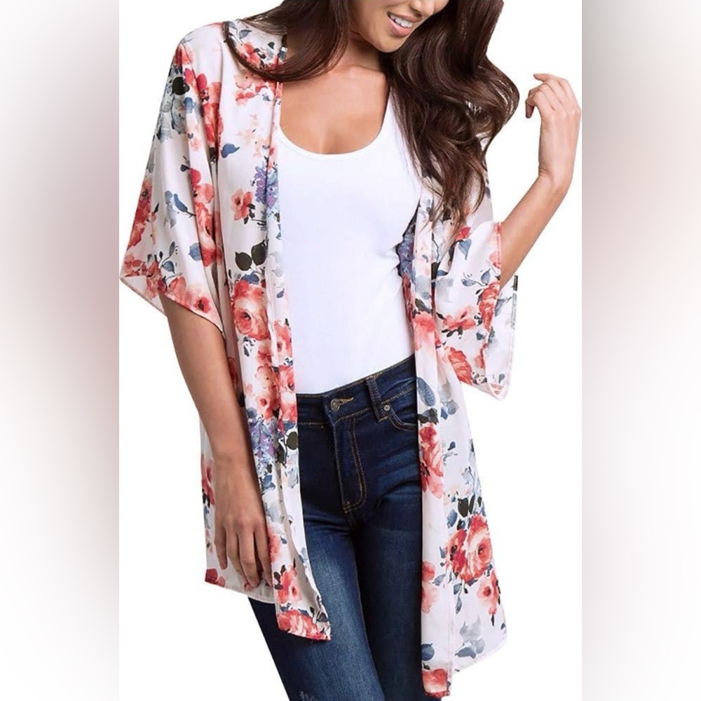 Twenty Ten Vibrant Floral Kimono